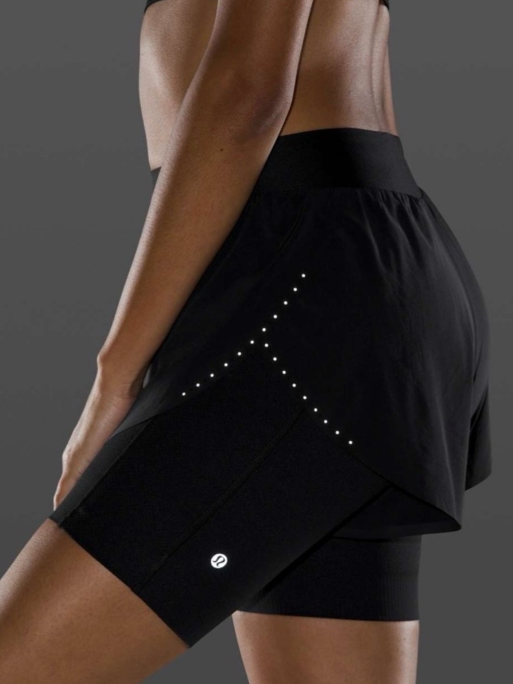Lululemon Zoned In 2 in 1 Short LW7BF9S Sz 4